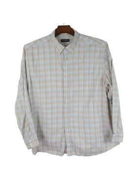 Mens Lyle & Scott Scotland Combed Cotton Button Down Shirt XXL